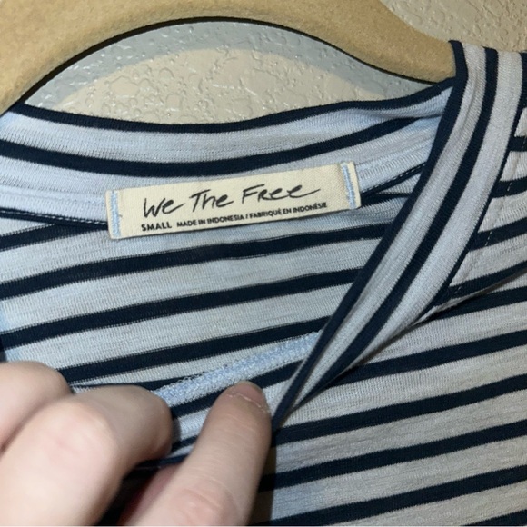Free People We the Free Night Sky Stripe T-Shirt - Picture 4 of 5